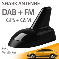 ✅ DAB AUTOANTENNE SHARK DAB+ FM / GPS / GSM Radioantenne DIN SMA SMB Stecker ✅