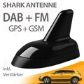 ✅ DAB AUTOANTENNE SHARK DAB+ FM / GPS / GSM Radioantenne DIN SMA SMB Stecker ✅