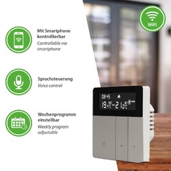 WiFi Smart Thermostat Raumthermostat Tuya App Heizungssteuerung Fußbodenheizung
