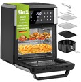 1800W Heißluftfritteuse Heissluft Friteuse Fritteuse 12L Airfryer Mini Backofen