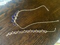 Hochwertiger Modeschmuck : Kordel Kette  + Armband vergoldet Vintage 1990