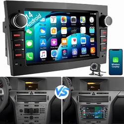 Für Opel Astra H Corsa C D Meriva Zafira A B 2+32G KAM Autoradio Android 14 Navi