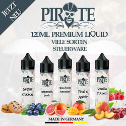 E-Liquid 120ml Premium E-Zigarette Aroma Mischen 0mg-6mg Nikotin Mix&Vape Pirate