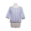 La Camicia, Top, Größe: 42, Weiß/Blau, Baumwolle/Elasthan/Polyamid #nq9