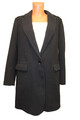 Primark Mantel S 36/38 lange Jacke schwarz Damen Kurzmantel Übergang Filzmantel