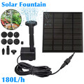 Solarpanel angetriebene Wasserspielpumpe Garten Pool kleiner Teich Aquarium Brunnen