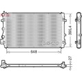 Denso DRM32051 Kühler Motorkühlung für AUDI SKODA SEAT Kühlmittelkühler
