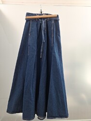 Langer Jeansrock LEVI'S  Größe 23 (XS, 32-34) Jeans Denim Dunkelblau - wie neu!