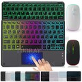QWERTZ Bluetooth Tastatur Keyboard Maus für Samsung Galaxy Tab S9 FE S8 S7 A9+