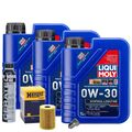 Motoröl 0W30 LIQUI MOLY 3L+HENGST Ölfilter+Cera Tec+Ölablassschraube