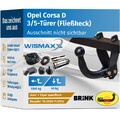 ANHÄNGERKUPPLUNG starr für Opel Corsa D 06-14 +13pol E-Satz BRINK