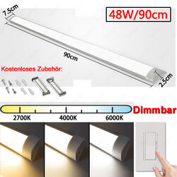 LED Feuchtraumleuchte 30/60/90/120cm Röhre Wannenleuchte Keller Garage Lampe DE