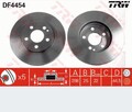 TRW 2x Bremsscheibensatz vorne 288 belüftet für Mercedes-Benz B-Klasse W245  
