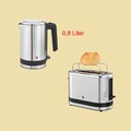 WMF Set KÜCHENminis Wasserkocher 0,8 L + 1-Scheiben-Toaster - Cromargan matt
