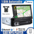 Autoradio Mit 7" Bildschirm Bluetooth USB AUX TF 1DIN Radio MP5 Player + Kamera