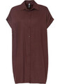 Neu Blusenkleid aus nachhaltiger Viskose Gr 50 Terrabraun Damen Weites-Kleid
