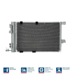 NISSENS 94384 Kondensator Klimaanlage für OPEL Astra G CC (T98) Zafira A (T98)