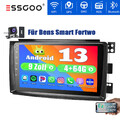 Für Bens Smart Fortwo 2005-2010 Autoradio Carplay 9" Android13 GPS Nav 4+64G DAB