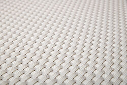 Rattan Art Polyrattan Balkonsichtschutz - Weiß 1m x 5m Zaunblende Windschutz