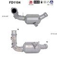 AS DPF Rußpartikelfilter Dieselpartikelfilter FD1104 Cordierit für MERCEDES W212