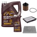 FEBI BILSTEIN Inspektionspaket 6L MANNOL Energy Combi LL 5W-30 für Fiat Freemont
