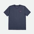 BRIXTON PARSONS TEE T-SHIRT GR: M WASHED NAVY