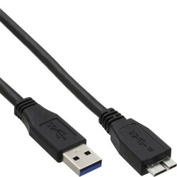 10x InLine USB 3.0 Kabel A an Micro B SuperSpeed bis zu 5GBit/s schwarz 3m