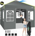 COBIZI Faltpavillon 3x3m Pop Up Pavillon Wasserdicht UV-Schutz Gartenpavillon