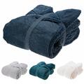 XXL 220 x 240 cm Kuscheldecke Wohndecke Tagesdecke Wendedecke Lammfell-Optik