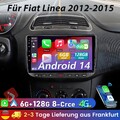 6+128G 8-Kern Carplay Android 14 Für Fiat Linea 2012-2015 Autoradio DAB GPS Navi