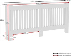 MDF Heizungsabdeckung Heizkörperverkleidung Heizungsverkleidung Heizkörper DHL