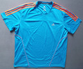 T-Shirt Adidas Sportshirt Shirt Größe XXL 2XL blau orange
