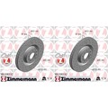 2x ZIMMERMANN SPORT BREMSSCHEIBEN 345mm GELOCHT VORNE passend für AUDI A3 SEAT L