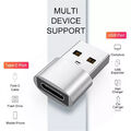 USB A auf USB C Adapter 3.0/8V Ladeadapter Datenübertragung Stecker KonverterOTG