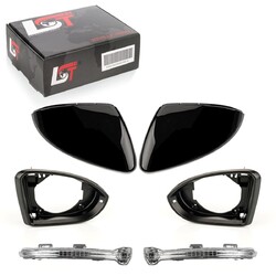 2x Aussenspiegel Blinker LED Abdeckung Rahmen Set links rechts für VW Golf VII 7
