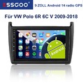 4+64GB Android 14 Autoradio Apple Carplay GPS Navi für VW Polo 6R 6C V 2011-2018