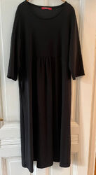 Marina Rinaldi, raffiniert-einfaches schwarzes Jersey-Kleid, Persona, XL