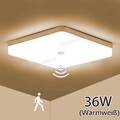 36W LED Deckenlampe mit Bewegungsmelder Sensor Deckenleuchte Flurlampe Lampe DE