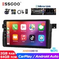 Für BMW E46 3er 318 320 M3 64G Android 13 DAB+ Carplay 9" Autoradio GPS Navi Cam