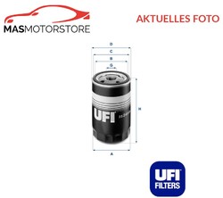MOTOR ÖLFILTER UFI 2324900 H NEU OE QUALITÄT