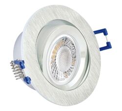 LED Einbauleuchte flach dimmbar 230V 5W Einbaustrahler Aluminium Einbauspot