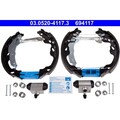 ORIGINAL® Ate Bremsbackensatz Hinten für Toyota AYGO AYGO Kasten/Schrägheck