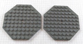 2 Stück Lego 10x10 Platte Achteck Oktagon 89523 Dark bluish gray neu dunkelgrau