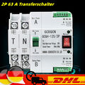 Automatischer Transferschalter Dual Netzteil Umschalter Transfer Switch 2P 63A