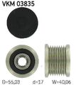 SKF (VKM 03835) Freilauf Lichtmaschine Generator für MERCEDES