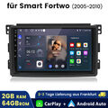 2+64GB CarPlay Autoradio Android 13 Für Mercedes Benz Smart Fortwo 2005-2010