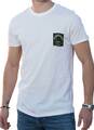 T-Shirt Weiß Herren Kurzarm Basic mit Print Rundhals Shirt Neu 