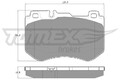 TOMEX Brakes Bremsbelagsatz, Scheibenbremse TX 18-51 für MERCEDES-BENZ