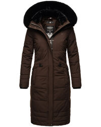 Navahoo Damen Winter Jacke Winterjacke gesteppt lang warm Kapuze Stepp B850 NEU