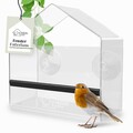 WILDLIFE HOME Fenster Futterhaus für Vögel Transparent mit Saugnäpfen Vogelhaus